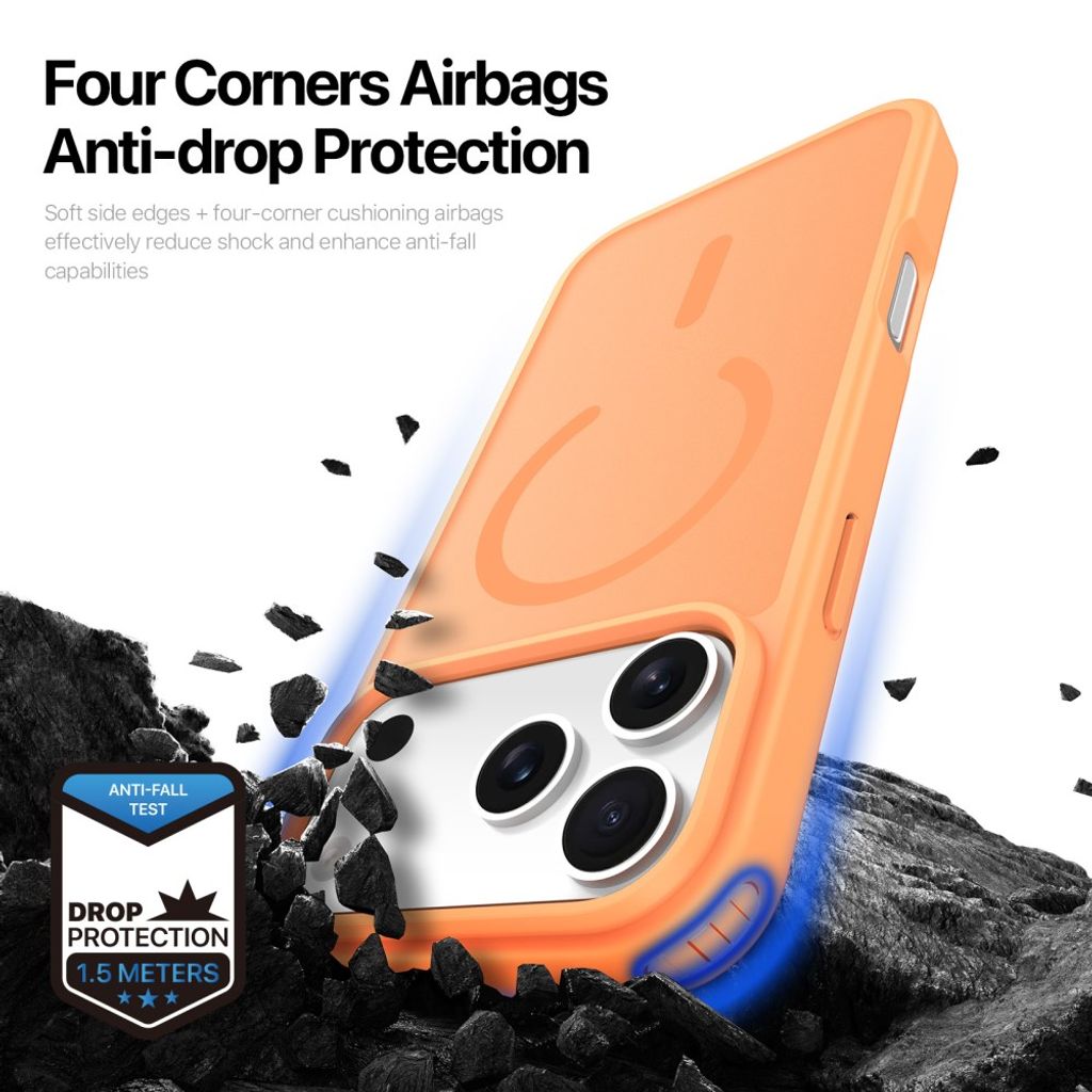 Dux Ducis iPhone 17 Pro/iPhone 18 Pro Kuori Yind Series MagSafe Oranssi