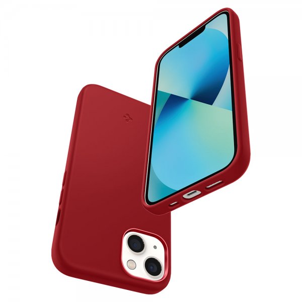 Spigen iPhone 13 -kuori Silicone Fit, punainen