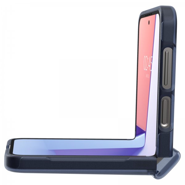 Spigen Samsung Galaxy Z Flip 6/Flip 7 FE Ultra Hybrid Pro Frost Navy Blue -suojakuori