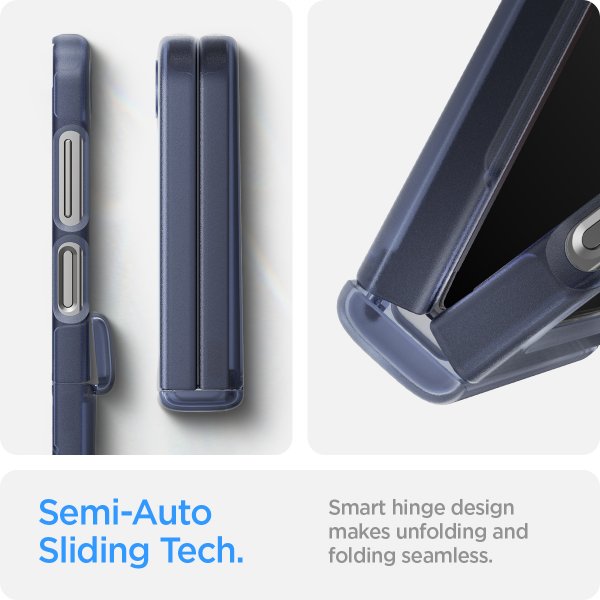 Spigen Samsung Galaxy Z Flip 6/Flip 7 FE Ultra Hybrid Pro Frost Navy Blue -suojakuori