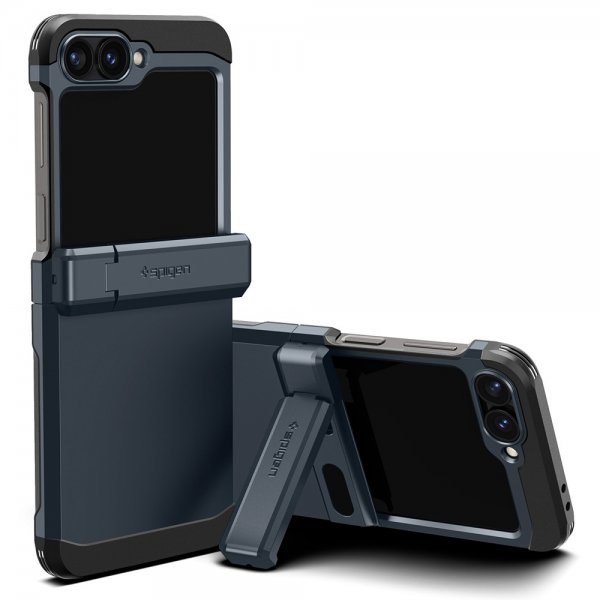 Spigen Samsung Galaxy Z Flip 6/Flip 7 FE Suojakuori Tough Armor Pro Metal Slate