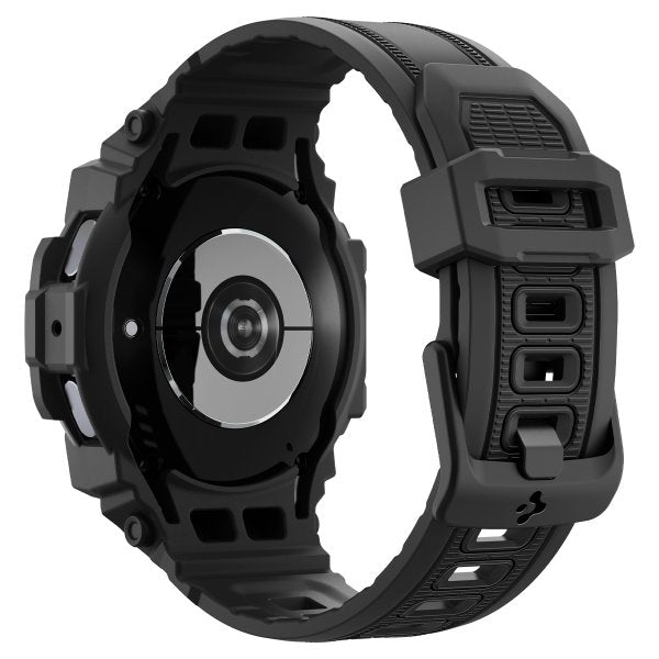 Spigen Samsung Galaxy Watch 7 44mm Ranneke ja Suojakuori Rugged Armor Pro Mattamusta