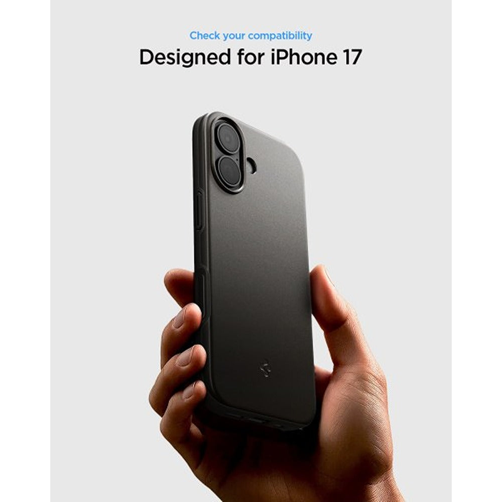 Spigen iPhone 17 -kuori Thin Fit MagFit Gunmetal