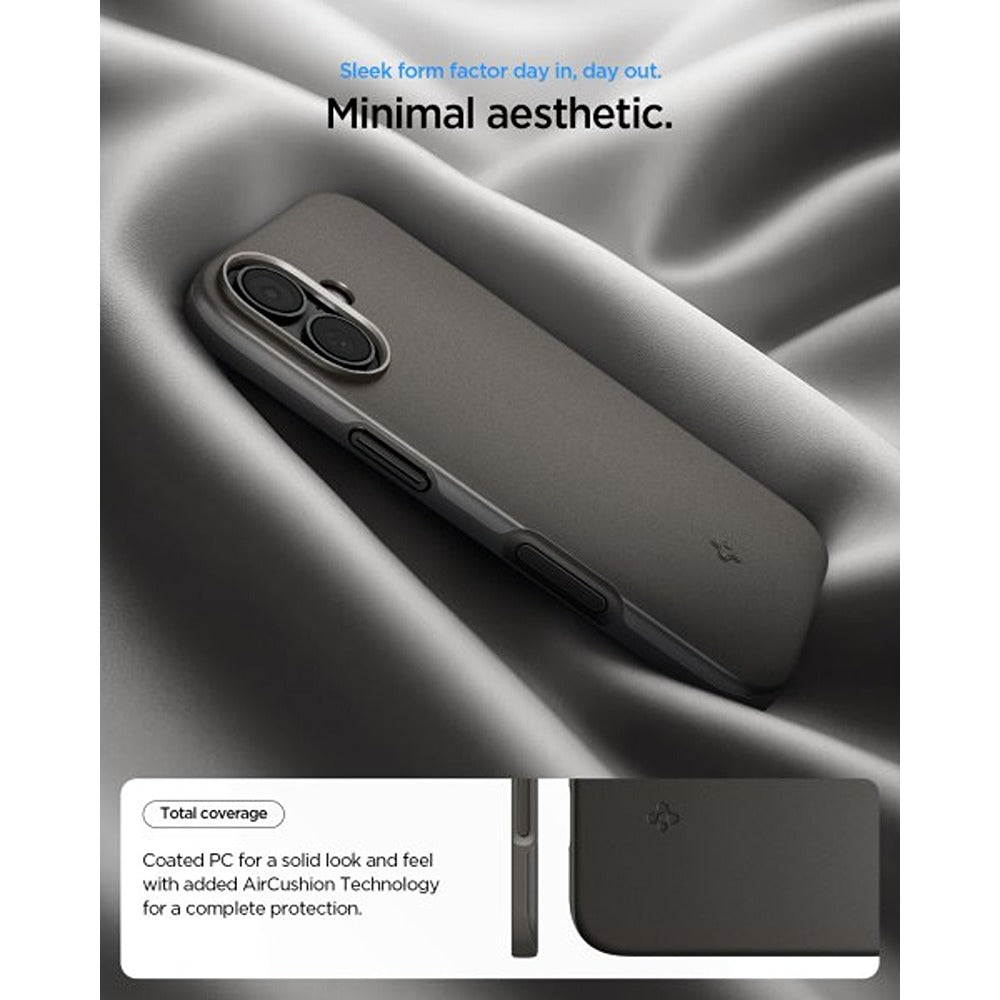 Spigen iPhone 17 -kuori Thin Fit MagFit Gunmetal