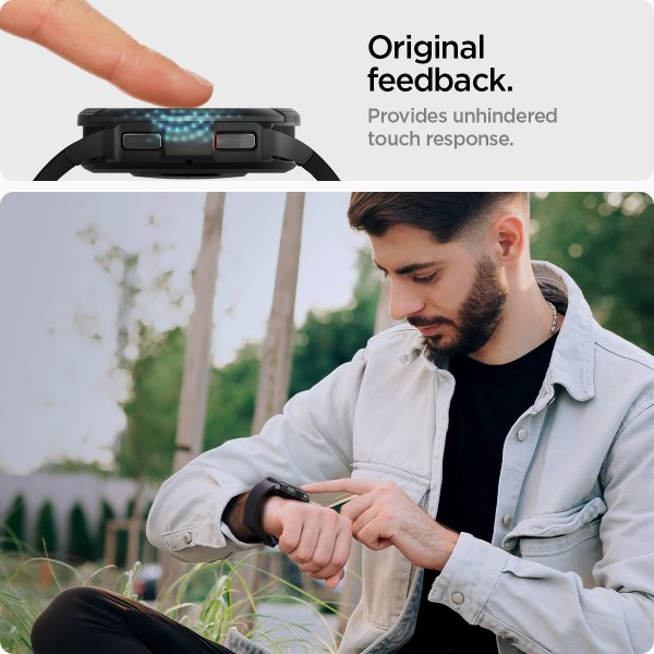 Spigen Samsung Galaxy Watch 6 Classic 43mm -näytönsuoja GLAS.tR EZ Fit 2 kpl