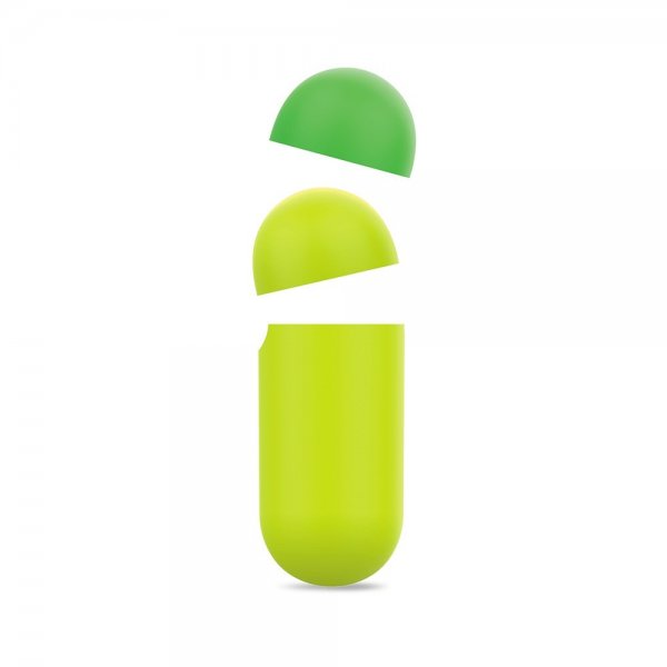 Puro AirPods 1/2 kuori Icon keltainen