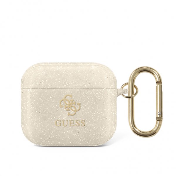 Guess AirPods 3 Kuoret Glitter Case Kulta