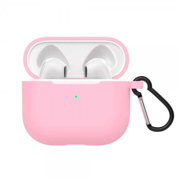AirPods 3 Kuori Karabiinilukolla Vaaleanpunainen
