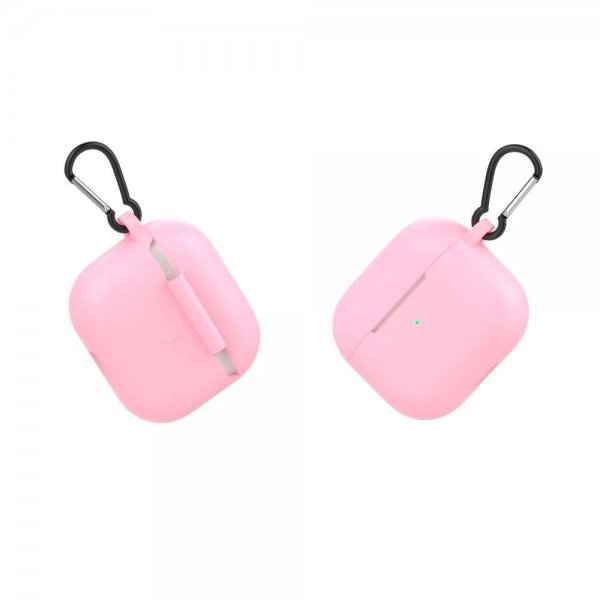 AirPods 3 Kuori Karabiinilukolla Vaaleanpunainen