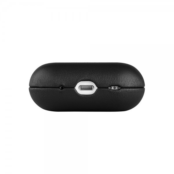 Kiinteät AirPods 3 -kuoret PodsLeather MagSafe Musta