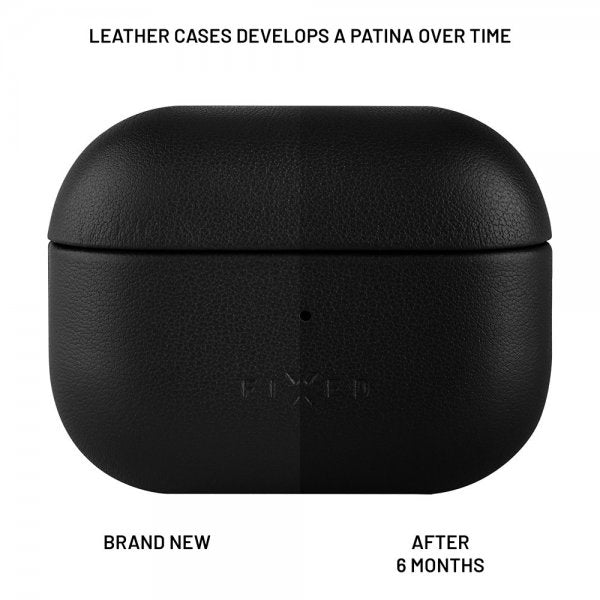 Kiinteät AirPods 3 -kuoret PodsLeather MagSafe Musta