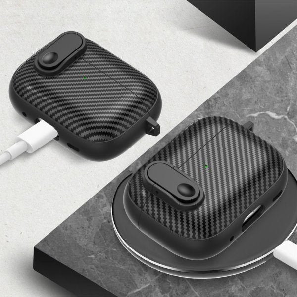 AirPods Pro 2 Kuori Hiilikuitukuvio Vaaleanvihreä