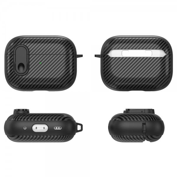 AirPods Pro 2 Kuori Hiilikuitukuvio Vaaleanvihreä