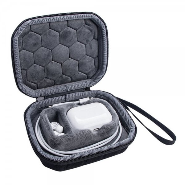 AirPods Pro/AirPods Pro 2 Laukku Vetoketjulla Musta