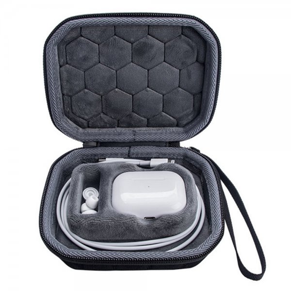 AirPods Pro/AirPods Pro 2 Laukku Vetoketjulla Musta