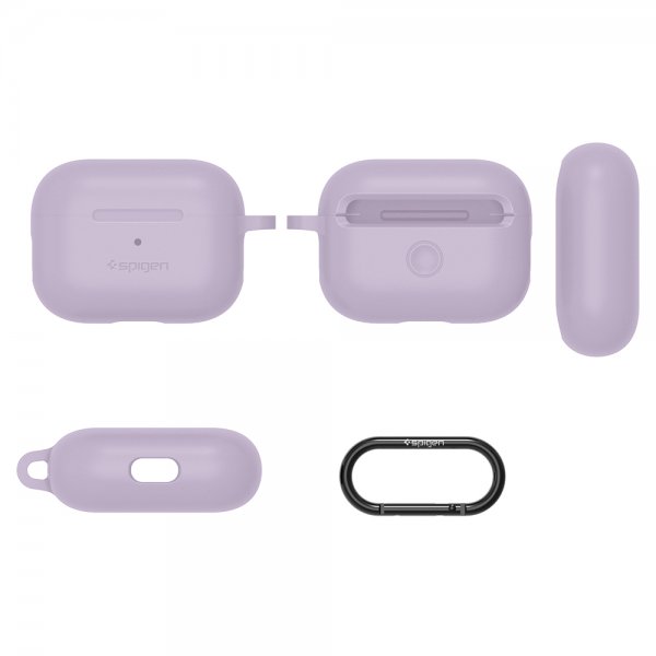 Spigen AirPods Pro -kotelo, Silicone Fit, Lavender