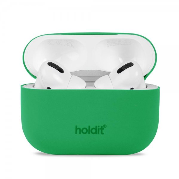 holdit AirPods Pro/AirPods Pro 2 silikonisuojakuori Grass Green