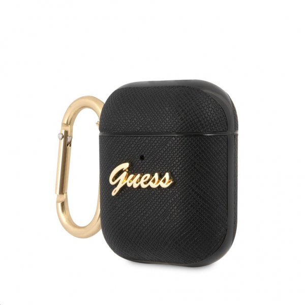Guess AirPods (1/2) Kuori Saffiano Musta