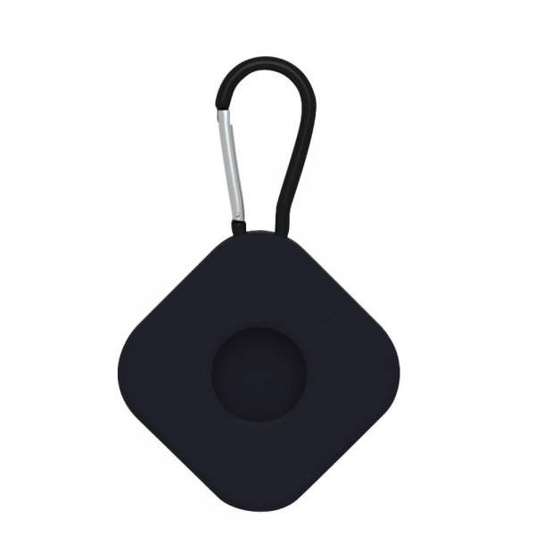 Apple AirTag Pidike Silikoniin Karabiini Square Musta