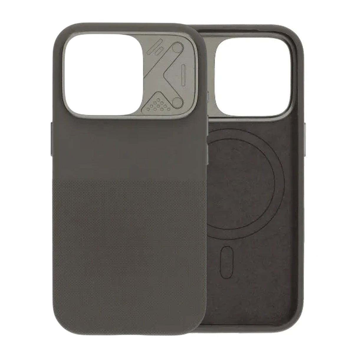 iPhone 16 Pro Kuori Silikoni Kamerareunus MagSafe Harmaa