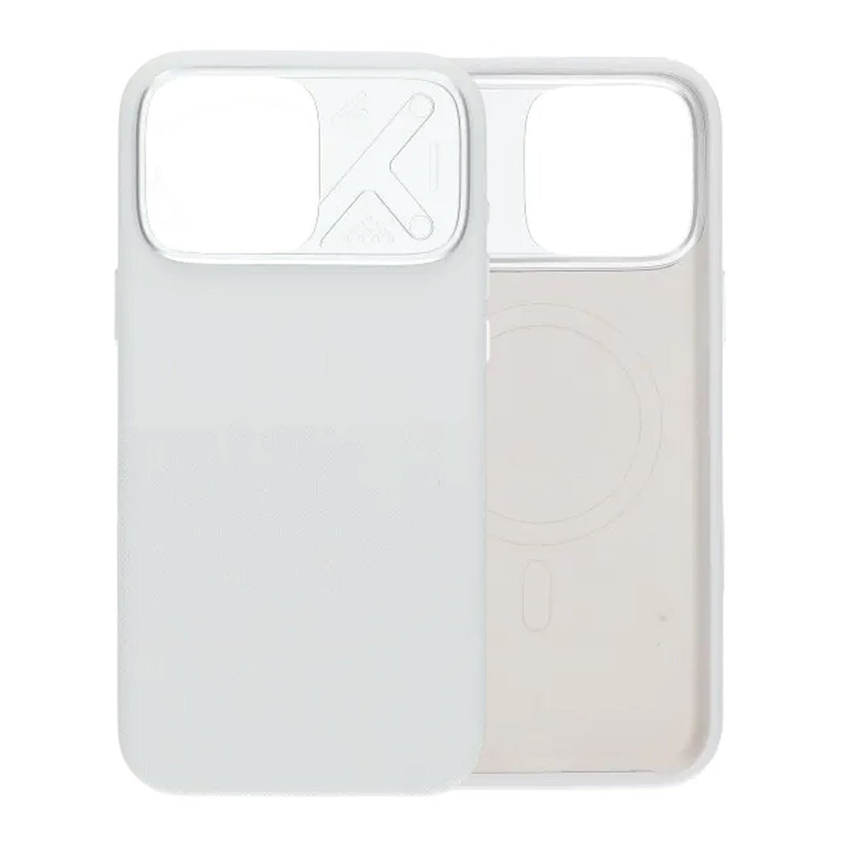 iPhone 16 Pro Max Kuori Silikoni Kamerasuoja MagSafe Valkoinen