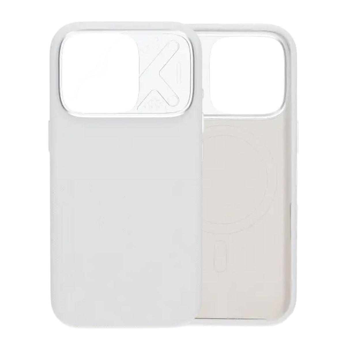 iPhone 16 Pro Kuori Silikoni Kamerasuoja MagSafe Valkoinen
