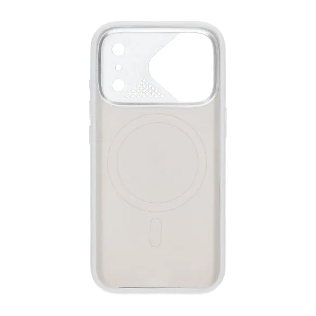 iPhone 17 Pro Max Kuori Silikoni Kamerasuoja MagSafe Valkoinen