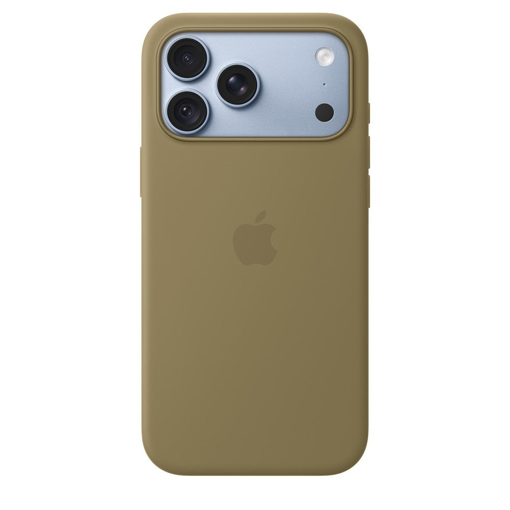 Apple Original iPhone 18 Pro Max Kuori Silicone Case MagSafe Olive