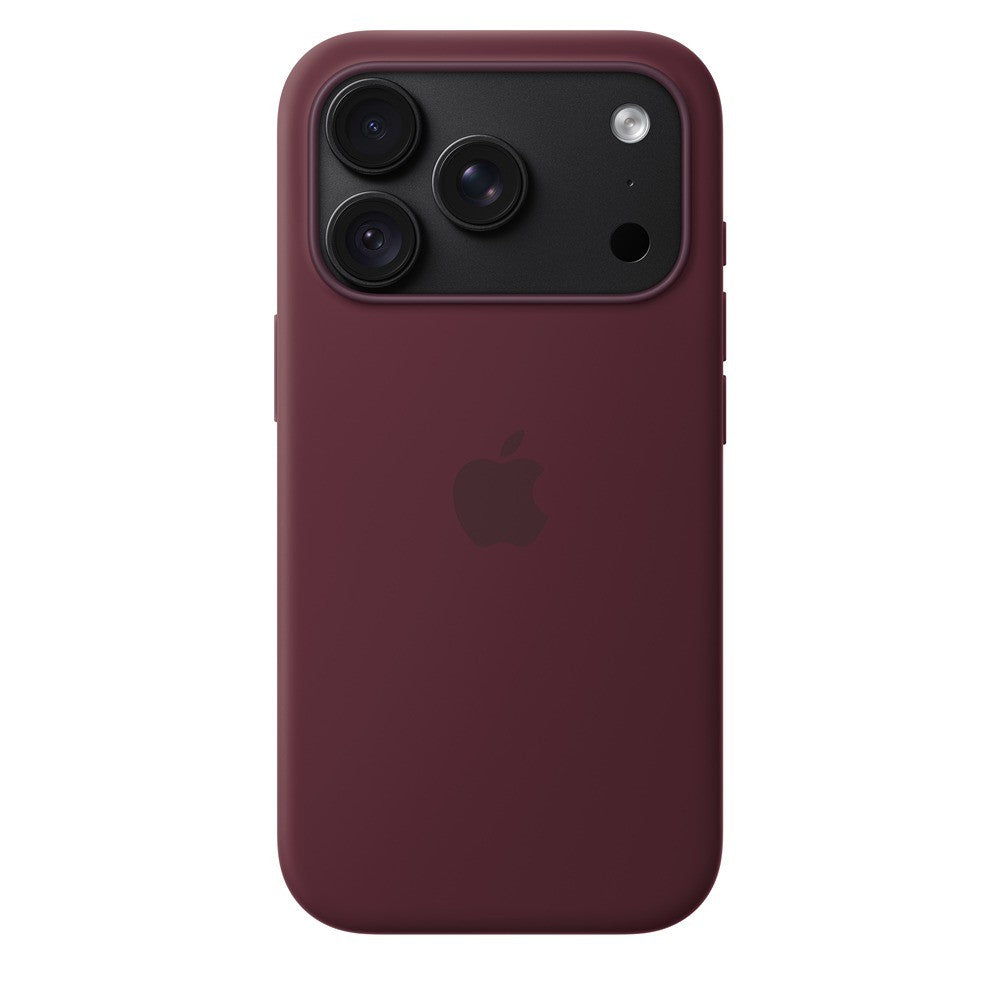 Apple Alkuperäinen iPhone 18 Pro Kuori silikonikotelo MagSafe Viininpunainen