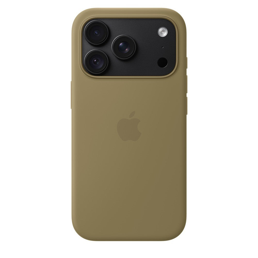 Apple Alkuperäinen iPhone 18 Pro Kuori silikonikotelo MagSafe Oliivi