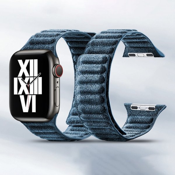 Apple Watch 38/40/41/42mm Ranneke Mokka Sininen
