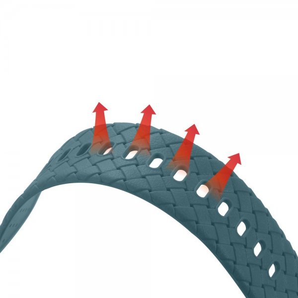 Apple Watch 41mm Ranneke kudottu tekstuuri Vihreäsininen