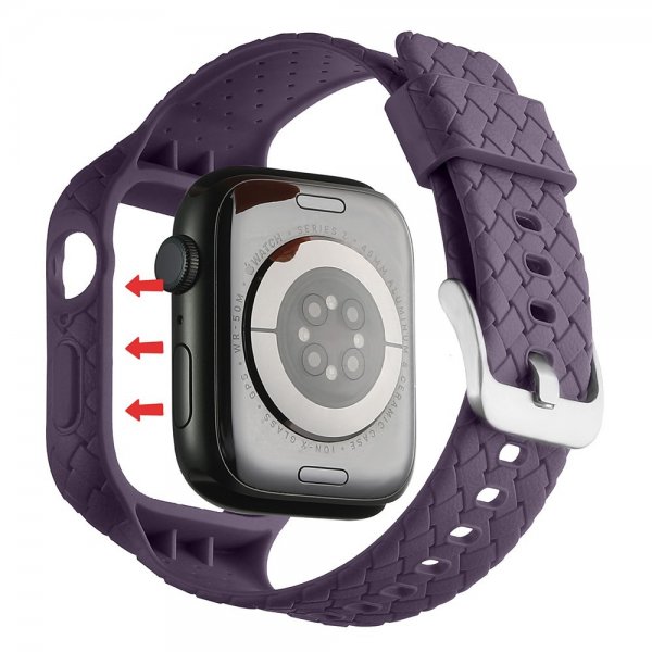 Apple Watch 41mm Ranneke kudottu tekstuuri Violetti