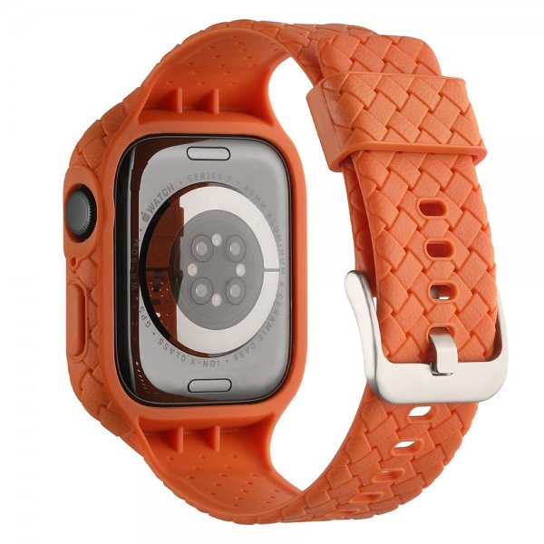 Apple Watch 41mm Ranneke kudottu tekstuuri Oranssi