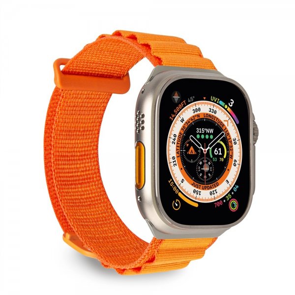 Puro Apple Watch 44/45/46mm/Apple Watch Ultra Extreme ranneke Pulse Orange