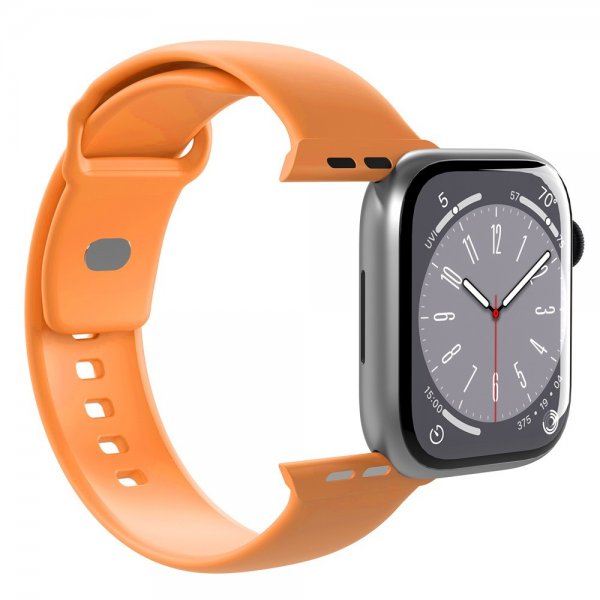 Puro Apple Watch 44/45/46mm/Apple Watch Ultra -ranneke ICON Silicone Band Apricot