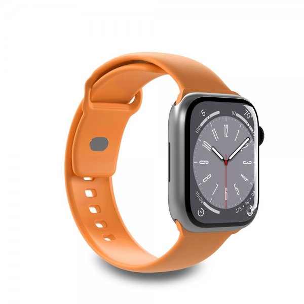 Puro Apple Watch 44/45/46mm/Apple Watch Ultra -ranneke ICON Silicone Band Apricot