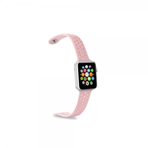 Celly Apple Watch 44/45/46mm ranneke, pinkki