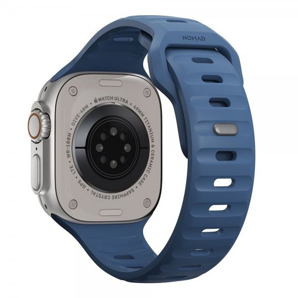 Nomad Apple Watch 44/45/46mm/Ultra 49mm ranneke Sport Band Naval Blue