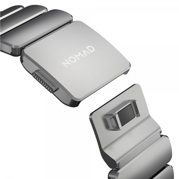 Nomad Apple Watch 44/45/46mm/Ultra 49mm ranneke Stratos Band Natural Musta