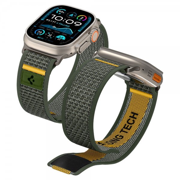 Spigen Apple Watch 44/45/46mm/Ultra 49mm ranneke Athlex Air Active Green