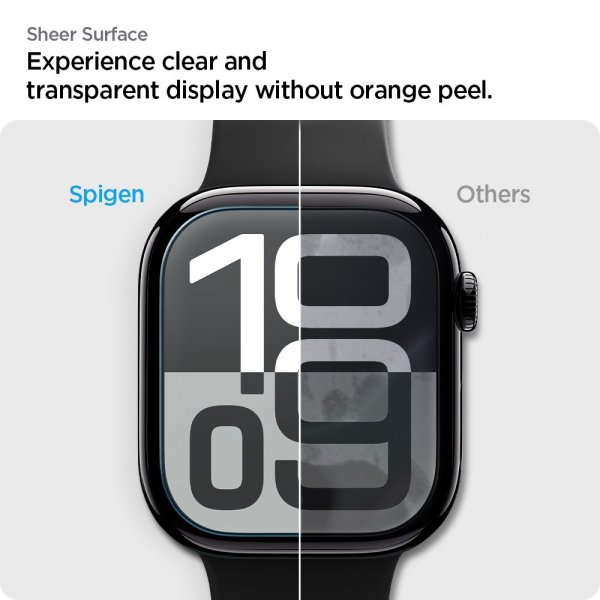 Spigen Apple Watch 46mm (Series 10/11) Näytönsuoja EliteShield EZ Fit 2-pakkaus