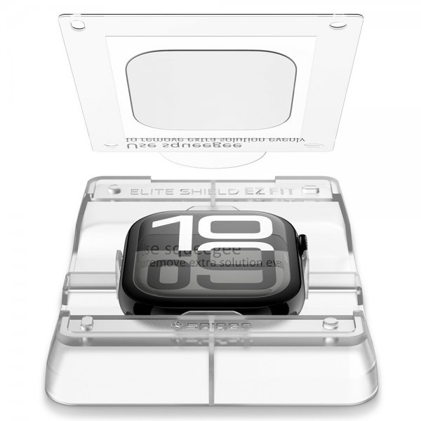 Spigen Apple Watch 46mm (Series 10/11) Näytönsuoja EliteShield EZ Fit 2-pakkaus