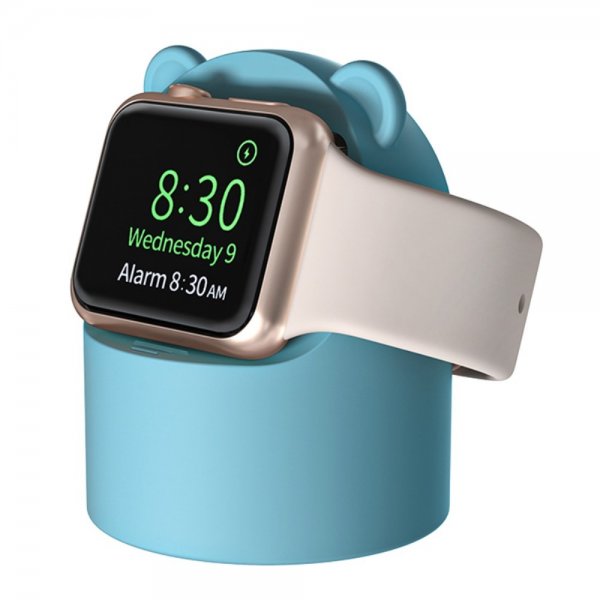 Apple Watch Pidike Laturille Karhu Vaaleansininen