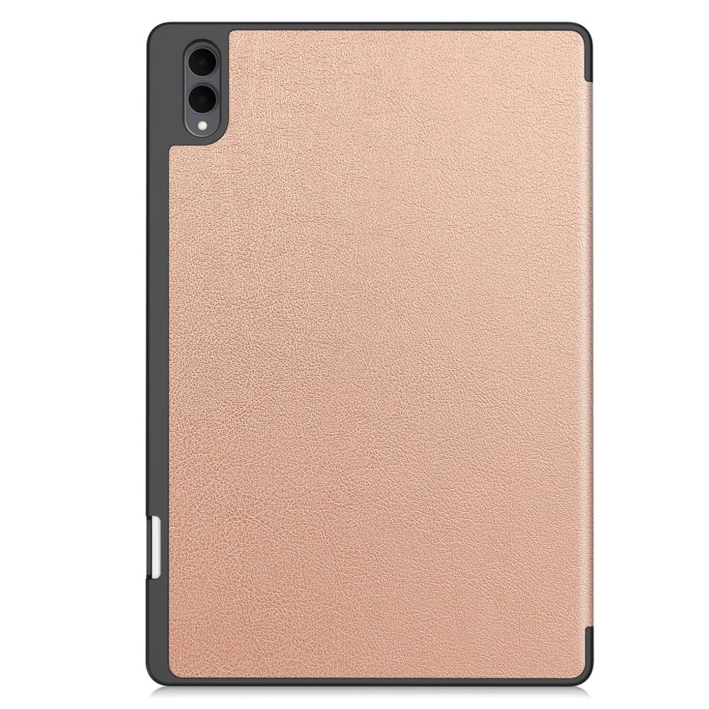 Samsung Galaxy Tab S11 Ultra/S12 Ultra Kotelo Tri-Fold Kynäloukero Ruusukulta