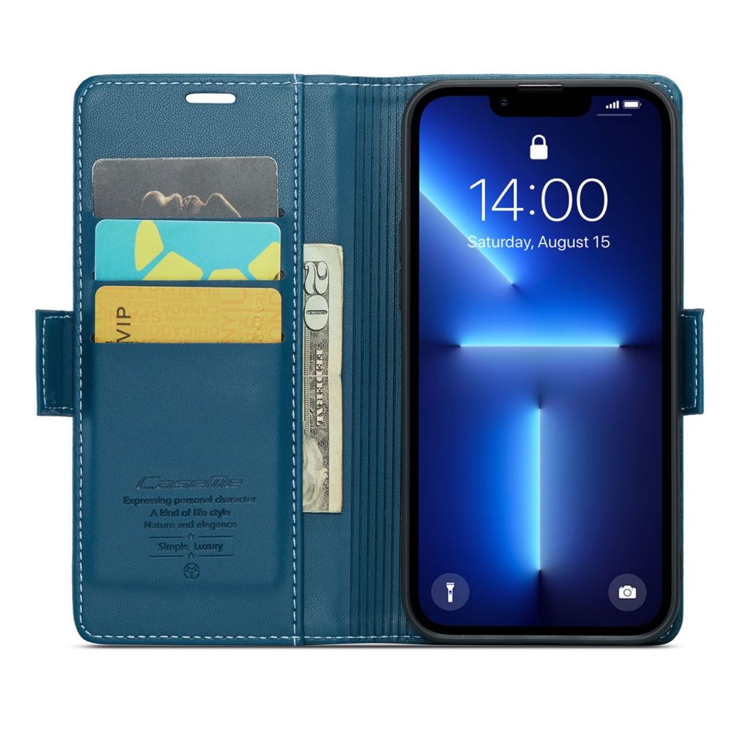 CaseMe iPhone 13 Pro Kotelo 023 Series Sininen
