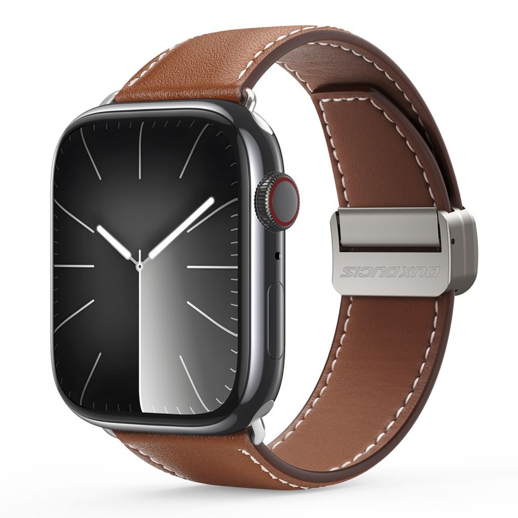 Dux Ducis Apple Watch 44/45/46mm/Ultra 49mm Ranneke YA Series Ruskea