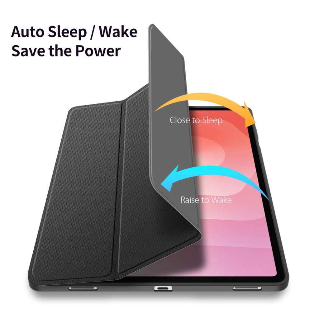 Dux Ducis Samsung Galaxy Tab S12 Plus Kotelo TOBY Series Musta