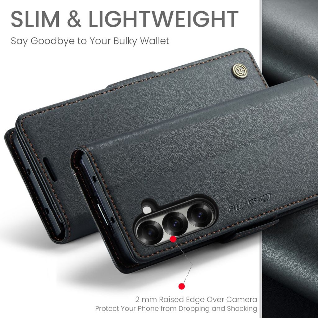 CaseMe Samsung Galaxy Z Fold 7 Kotelo 023 Series Musta