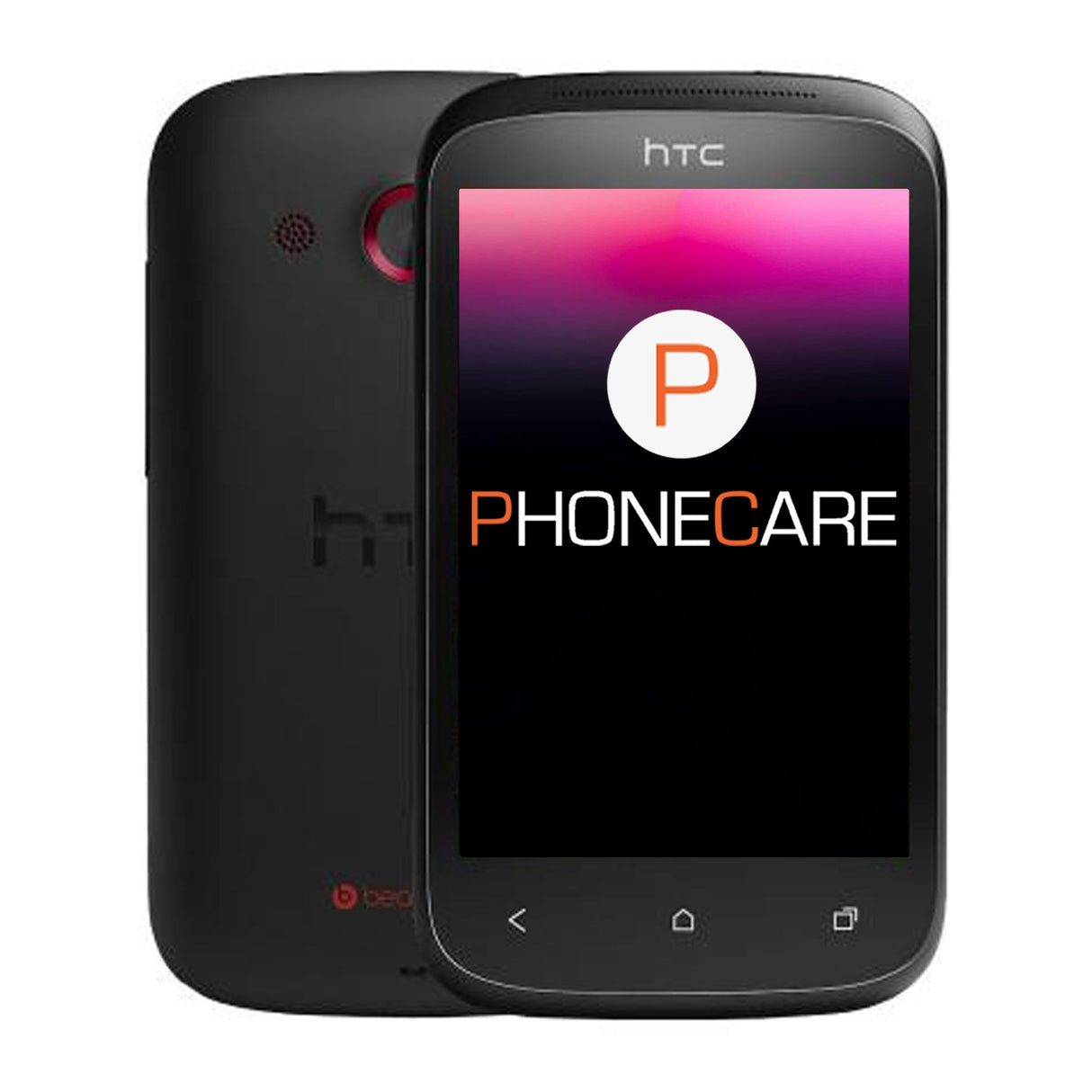 Käytetty HTC Desire C 4GB Musta – Käytetty kunto